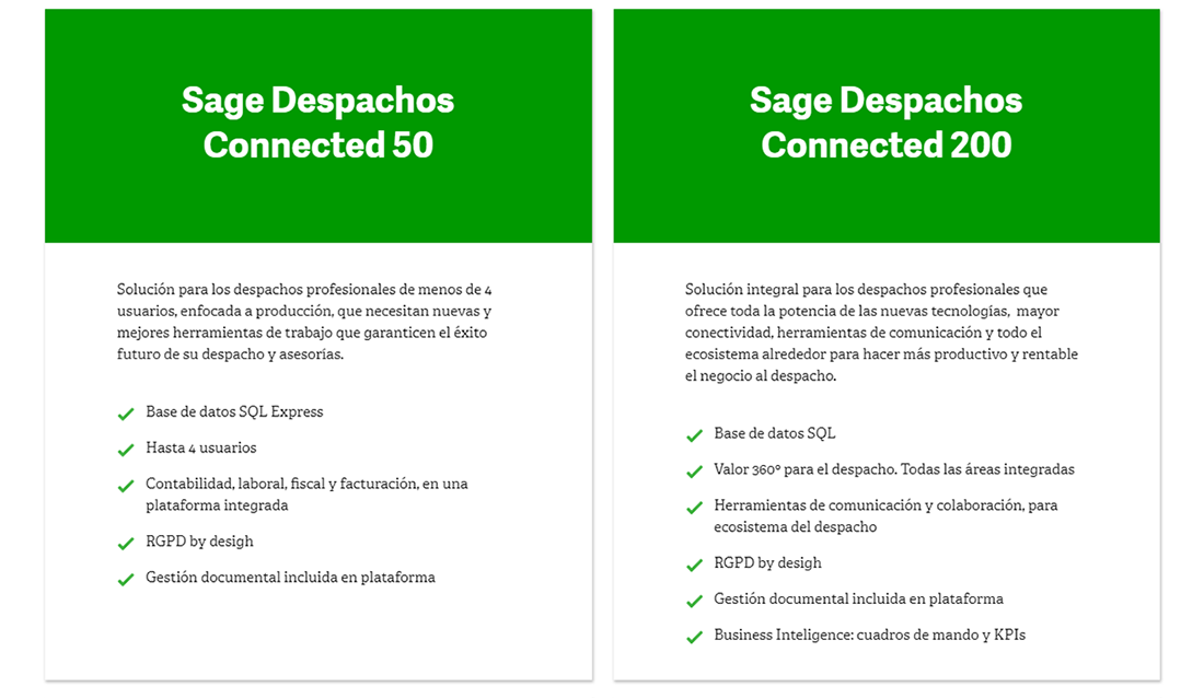 Sage Despachos Connected